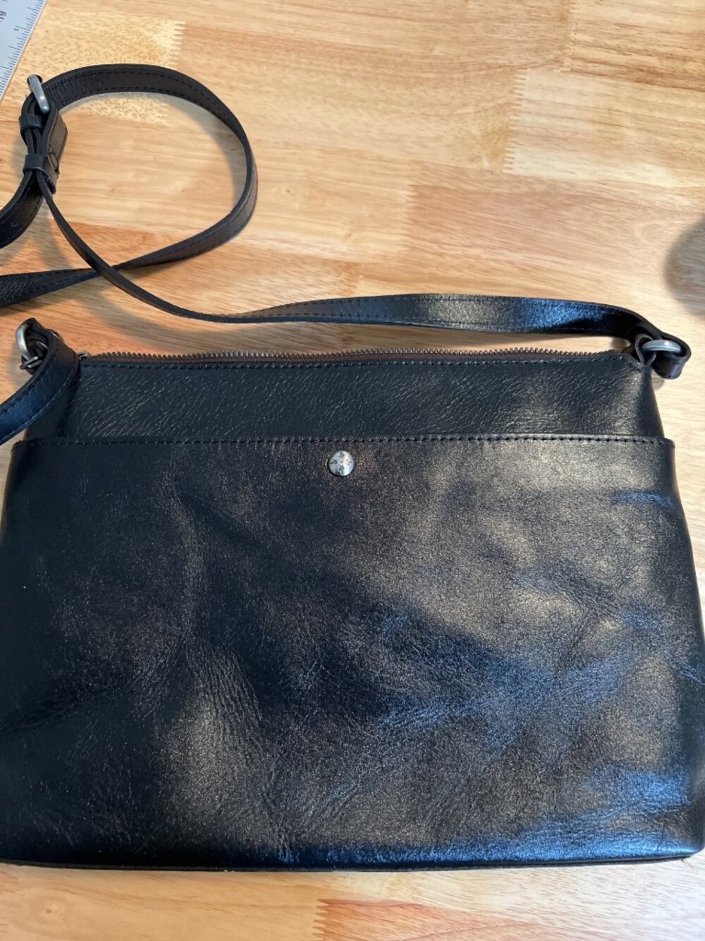 Patricia Nash Kirby crossbody black leather purse - Picture 6 of 11
